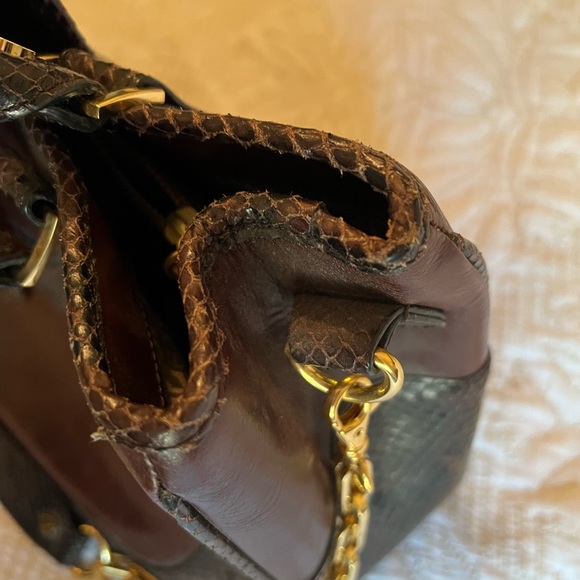 Tory Burch Rare brown lambskin leather handbag - Picture 11 of 17